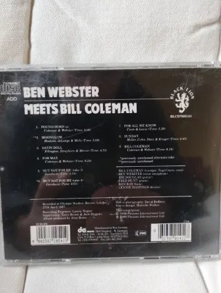 Ben Webster Lote 2cd's