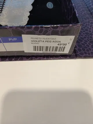 Peineta Huertana Plata Niña