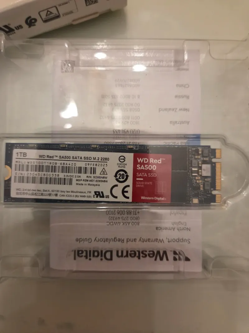 WD Red SA500 NAS SSD 1TB M.2 2280 afbeelding 2