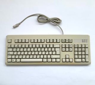 TECLADO PC VINTAGE ESTILO IBM M + RATON GENIUS