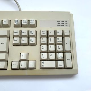 TECLADO PC VINTAGE ESTILO IBM M + RATON GENIUS