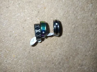 Anillos Acero Inoxidable Tallas 17 -21mm 2 unid