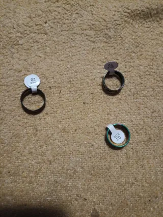 Anillos Acero Inoxidable Tallas 17 -21mm 2 unid