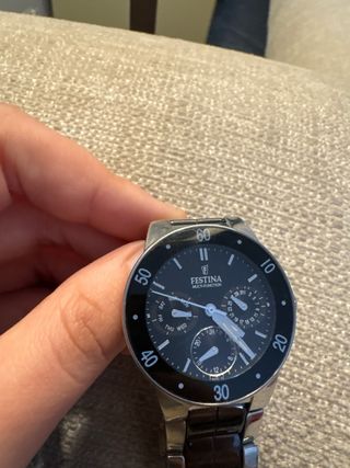 Reloj Festina Mujer Negro y Plateado