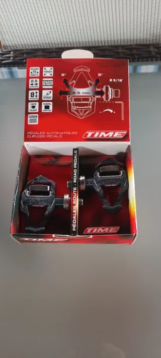 Pedales Carretera Time Rxs Titanium Usados.