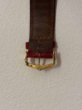 Reloj Cartier Tank Oro Correa Cuero