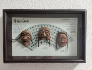 Cuadro Máscaras Coreanas