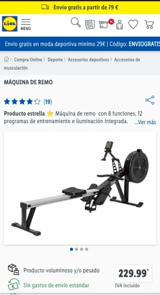 Máquina de Remo Ergométrica