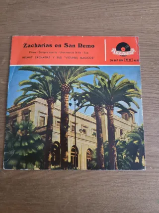 Vinilo 7 Zacharias en San Remo