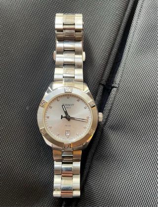 Reloj Tissot Mujer Plata y Blanco PR100