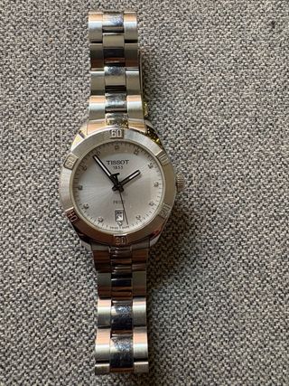 Reloj Tissot Mujer Plata y Blanco PR100