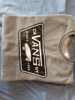 Sudadera Vans Gris Logo