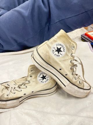 Converse Plataforma Beige