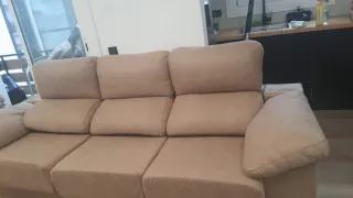 Sofá 3 plazas beige