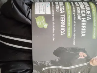 Chaqueta Híbrida Térmica Hombre Negra