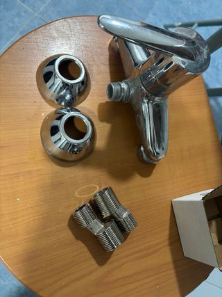 Monomando Ducha Cromo con Accesorios