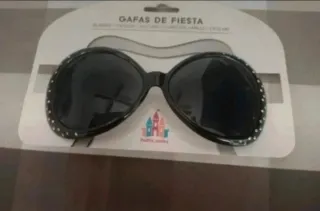 Gafas de Fiesta Partylandia Negras y Plateadas