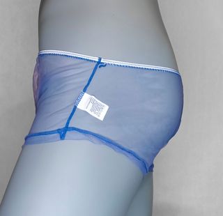 Boxer azul transparente