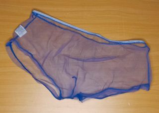 Boxer azul transparente
