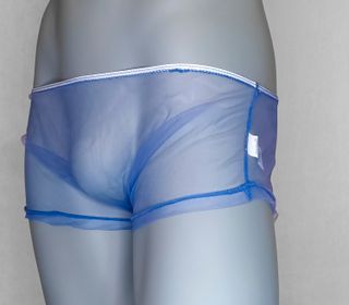 Boxer azul transparente