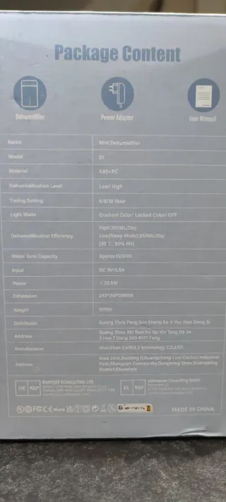 Deshumidificador LIPONTAN