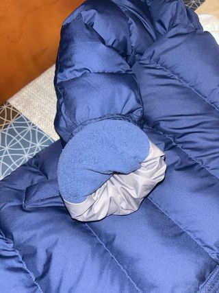 Abrigo Nike Azul Marino, Gris y Blanco