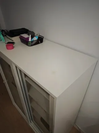 Vitrina Ikea Blanca Cristal