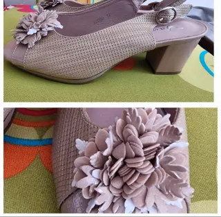 Zapatos verano mujer beige talla 37