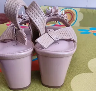 Zapatos verano mujer beige talla 37