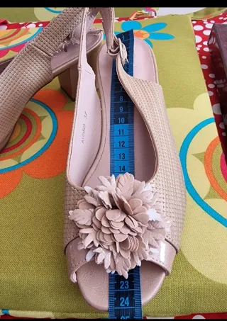 Zapatos verano mujer beige talla 37