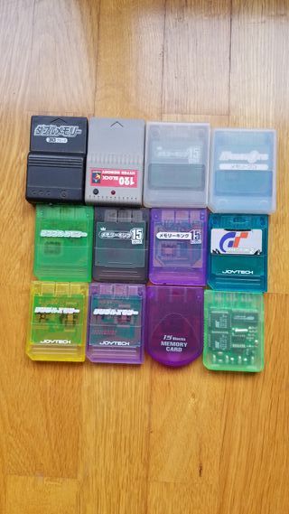 Lote 12 Memory Cards PS1 Joytech