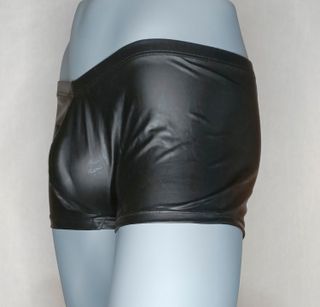 Bóxer imitación piel negro