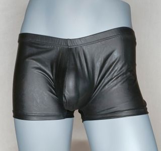 Bóxer imitación piel negro