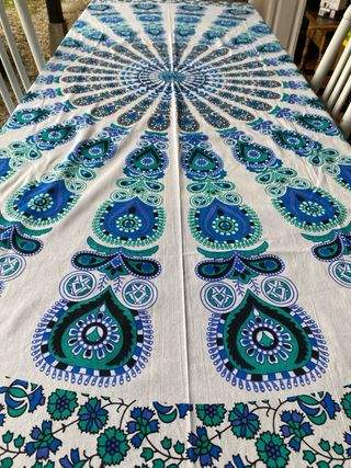 Mantel Mandala Azul 2 m x 2,30 m Nuevo
