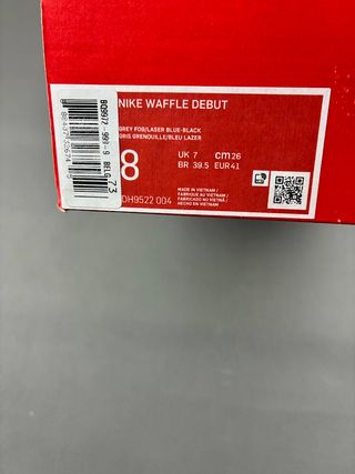 Nike Waffle Debut Grigio Blu EU 41