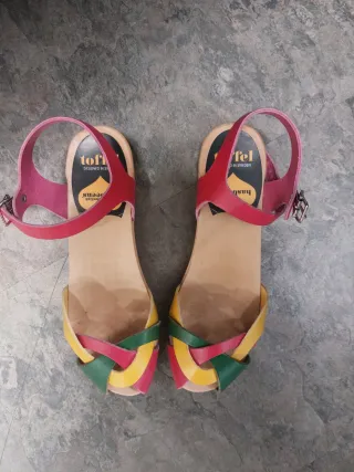 Sandalias Swedish Hasbeens Multicolor Talla 38