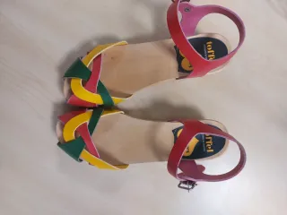 Sandalias Swedish Hasbeens Multicolor Talla 38