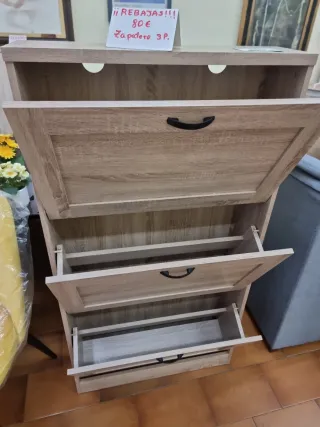 Zapatero madera Medidas 130x70x19