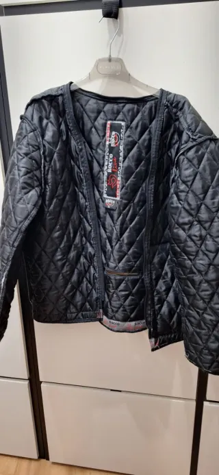 Chaqueta moto negra XL