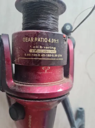 Carrete de pesca F-9000 Rojo