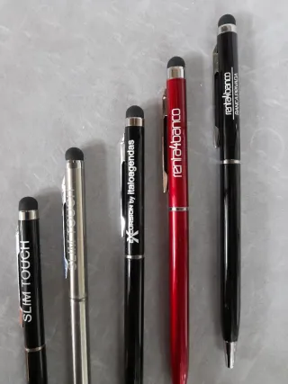 Lote Bolígrafos varios colores y estilos punteros