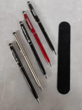 Lote Bolígrafos varios colores y estilos punteros
