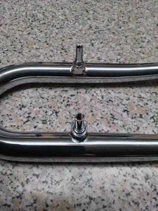 Tija clásica MTB cromada