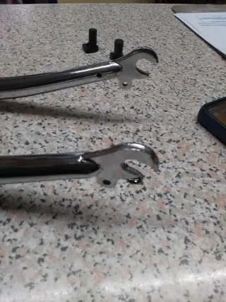 Tija clásica MTB cromada