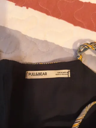 Vestido corto cuadros tirantes Pull&Bear