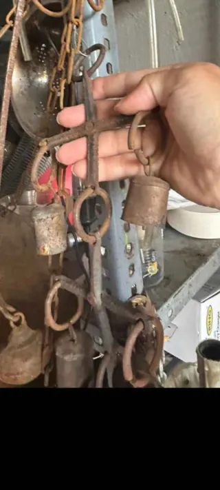 Atrapavientos de cencerros rústicos