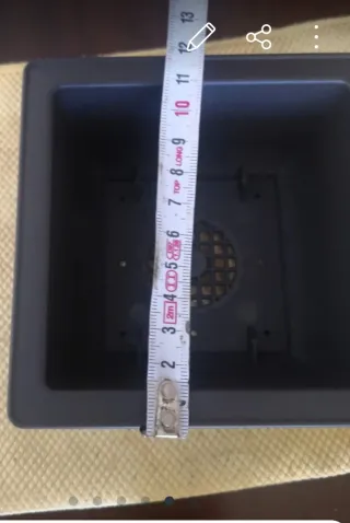 Maceta Bonsái Plástico Gris