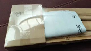 Persiana de lamas de madera