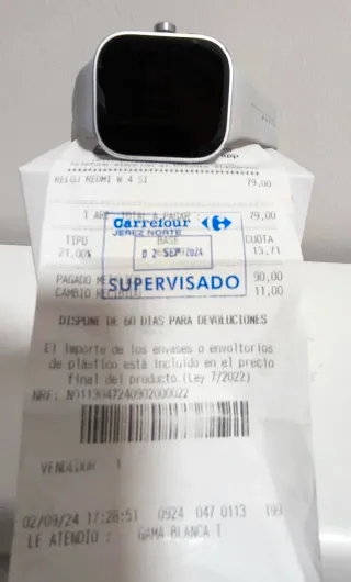 Xiaomi Redmi Watch 4 Plata/Blanco