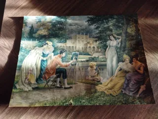 Stampa vintage su carta